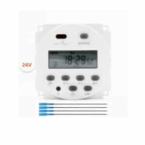 Ψηφιακός Χρονοδιακόπτης 24V εβδομαδιαίος με 28 προγράμματα