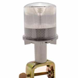 Ηλιακός Φανός Προειδοποίησης 4 LED Μπλε, Αναλάμπων