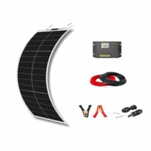 Solar Battery Charger 100W-12V (SEMI-FLEX) with Charge Controller 10A