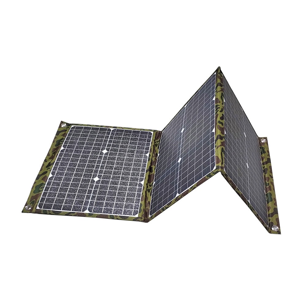 Ηλιακός Φορτιστής 60W - 12 & 6V, Αναδιπλούμενος με Ρυθμιστή Φόρτισης 10Α και 2 εξόδους USB 5V-2,5A