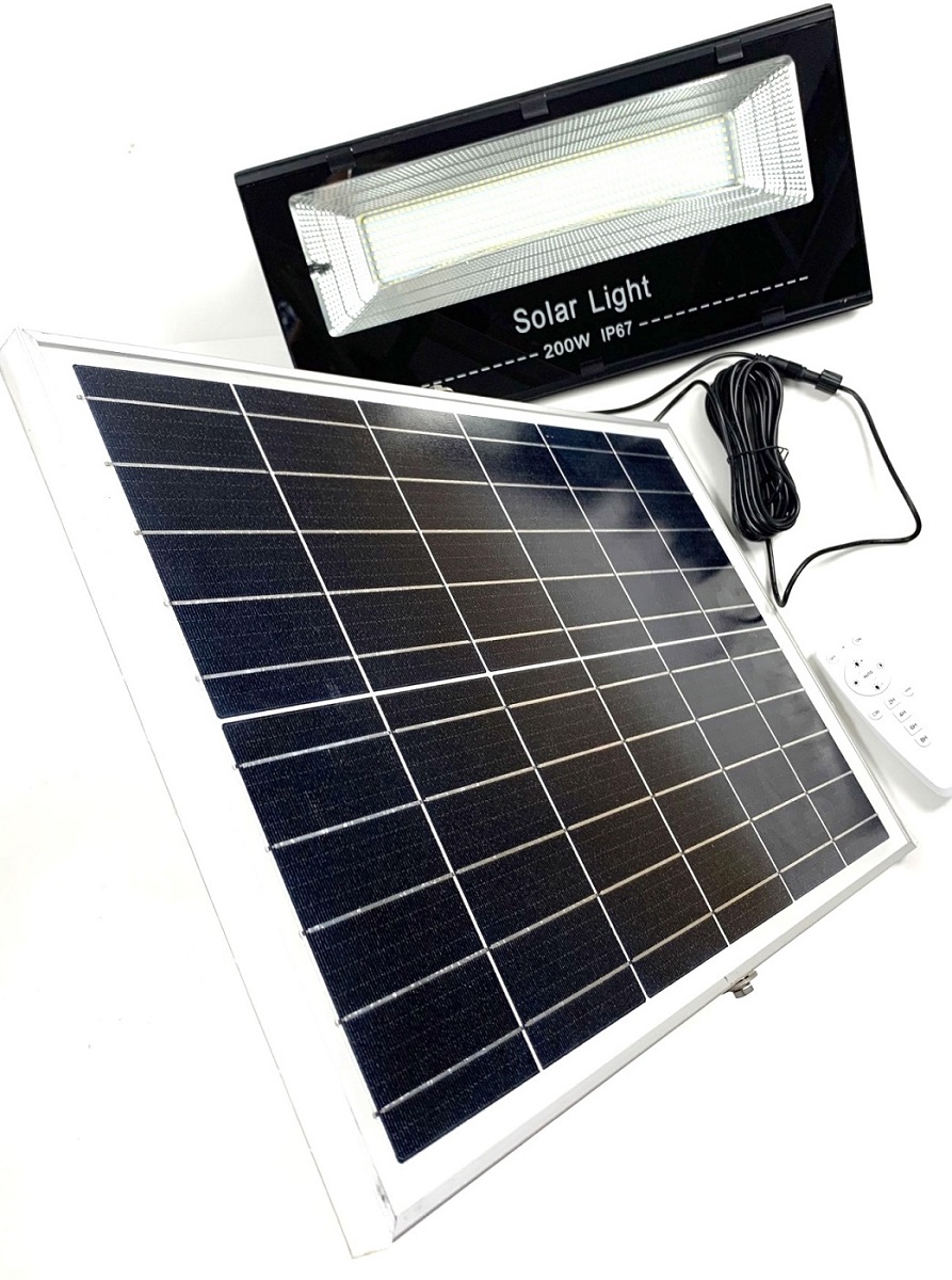 Ηλιακό φωτιστικό προβολέας 406 LED λευκού χρώματος