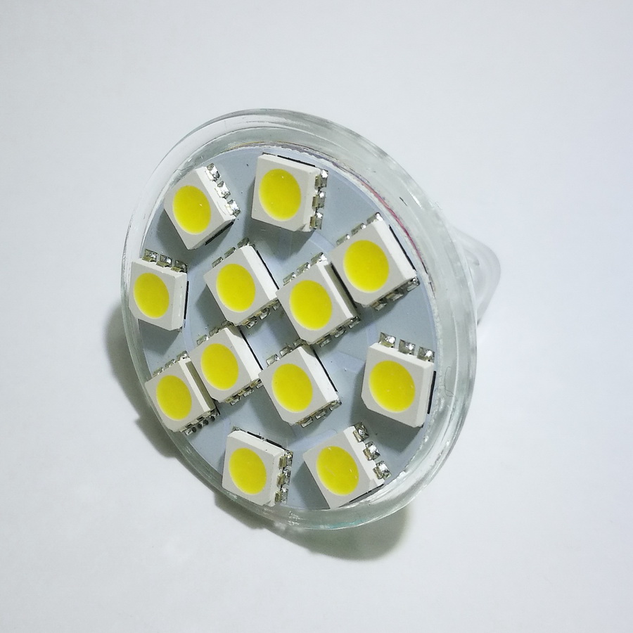 Λαμπτήρας LED MR11 ΣΠΟΤ 2W - 12V, Ψυχρό Λευκό Χρώμα