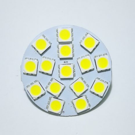 Λαμπτήρας LED G4 Back Pin 15 LED 2,4W - 12V, Ψυχρό Λευκό Χρώμα