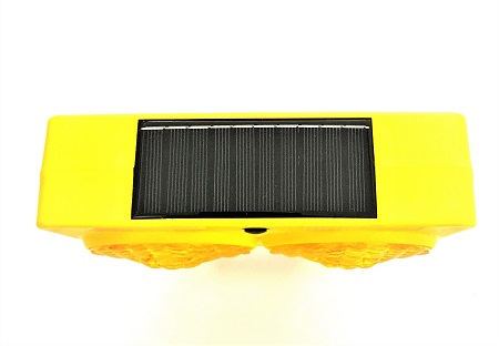 Διπλός Ηλιακός Φανός Σήμανσης, Κίτρινος, Strobe Διπλός Ηλιακός Φανός Σήμανσης, Κίτρινος, Strobe