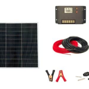 Ηλιακός Φορτιστής 80W - 12V με ρυθμιστή φόρτισης 10Α και θύρες USB