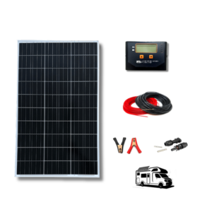 Solar Battery Charger 150W-12V with 17A Charge Controller for Camper vans