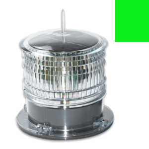 Solar Warning Light 8 LED, Waterproof, green flashing