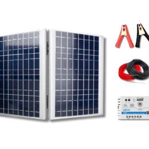 Ηλιακός Φορτιστής – Βαλιτσάκι 30W - 12V - 2,3A  με Ρυθμιστή Φόρτισης 5Α και Κροκοδειλάκια