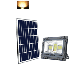 Ηλιακός προβολέας 100W με 136 θερμά λευκά LED